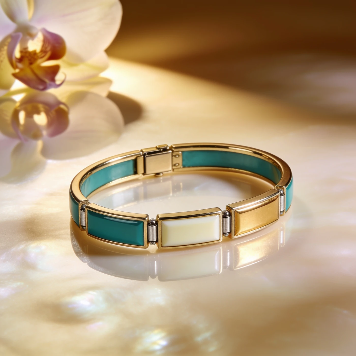 Enamel Tile Bracelet — whole product illustration